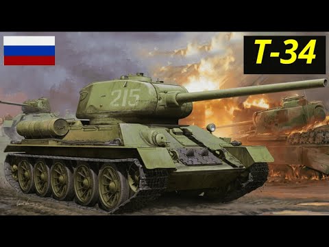 T-34 Panzer-Mit Seiner Panzerung Und Kraft Den Lauf Der Geschichte Verändert.Russland Panzer