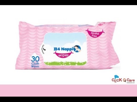 B4 Baby Nappi Wipes On ClickOnCare