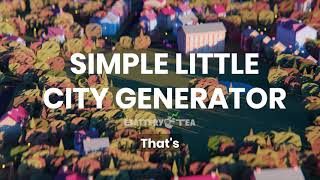 Simple Little City Generator video thumbnail