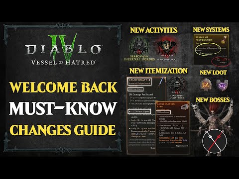 Diablo 4 MUST WATCH Before Playing! ALL CHANGES Since Launch - Get READY for Vessel of Hatred NOW!