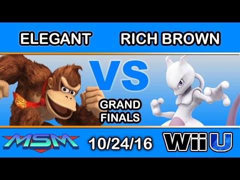 MSM 71 - eM | Elegant (Donkey Kong, Diddy Kong) Vs. Rich Brown (Mewtwo) Grand Finals - Smash Wii U