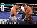HIGHLIGHTS - ANTONO DEMARCO LOSES QUESTIONABLE DECISION TO GIOVANI SANTILLAN IN BACK & FORTH FIGHT