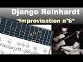 Django Reinhardt - Improvisation n°6 - Gill & Jazz Transcription - Gill & Jazz Transcriptions Django Reinhardt - Improvisation n°6 - Gill & Jazz Transcription