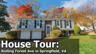 MLS House Tour: 7106 Rolling Forest Ave., Springfield, VA - Modern Split-Level Close to Parks