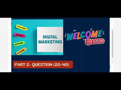 ICDL Diagnostics :Mastering Digital Marketing Essentials part 2