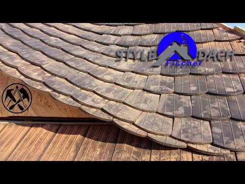 Eindecken einer Fledermausgaube in Biberschwanz | Aufbau | Biberdach - Dachdecker aus Grimma