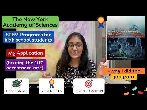 New York Academy of Sciences: High School STEM Program » sharing my successful application + tips