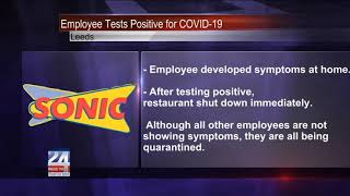 Sonic Employee Tests Positive for COVID-19