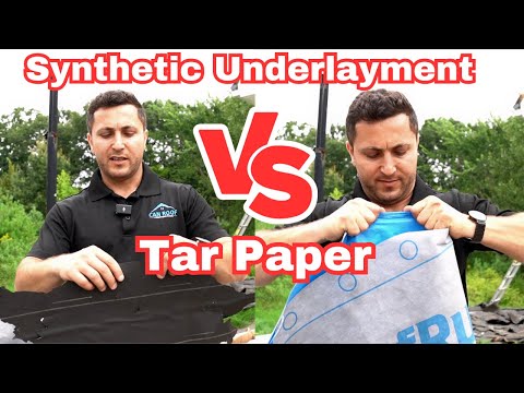 Synthetic Underlayment vs Tar Paper | Your Boston Roofer | Roofing tip #synthetic #roof #roofing