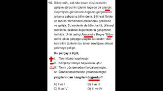 2025-2026 8. Sınıf LGS 12. Deneme, Arı TG 1, Türkçe