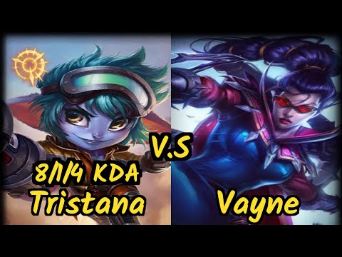 FORG1VEN (TRISTANA) vs VAYNE - 8/1/4 KDA BOTTOM ADC GAMEPLAY - EUW Ranked DIAMOND