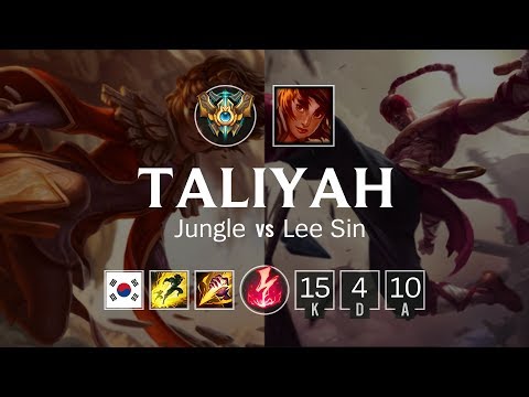 Taliyah Jungle vs Lee Sin - KR Challenger Patch 8.24