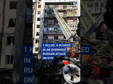 Overnight Russian attack on Kyiv kills 1, injures 8 #worldnow