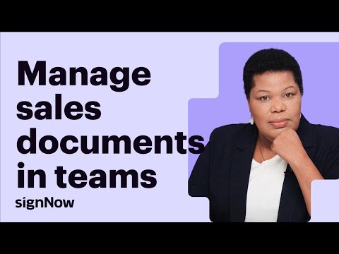 How to Sign Sales Documents Faster with Team Templates