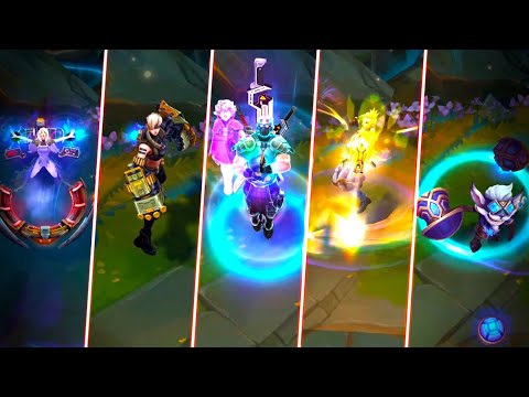 PSYOPS SONA LEGENDARY, VI, MASTER YI, SHEN, EZREAL & HEXTECH ZIGGS New Skins - League of Legends