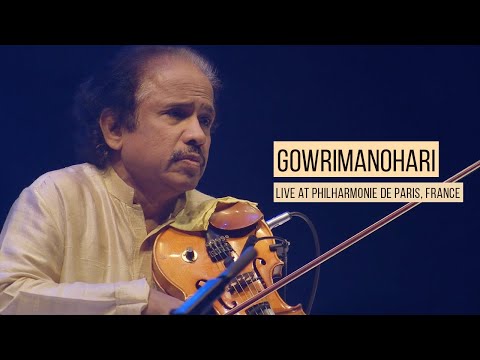 Raga Gowrimanohari | RTP (Ragam Thanam Pallavi) | Dr L Subramaniam | (Live at Philharmonie de Paris) — वीडियो थंबनेल