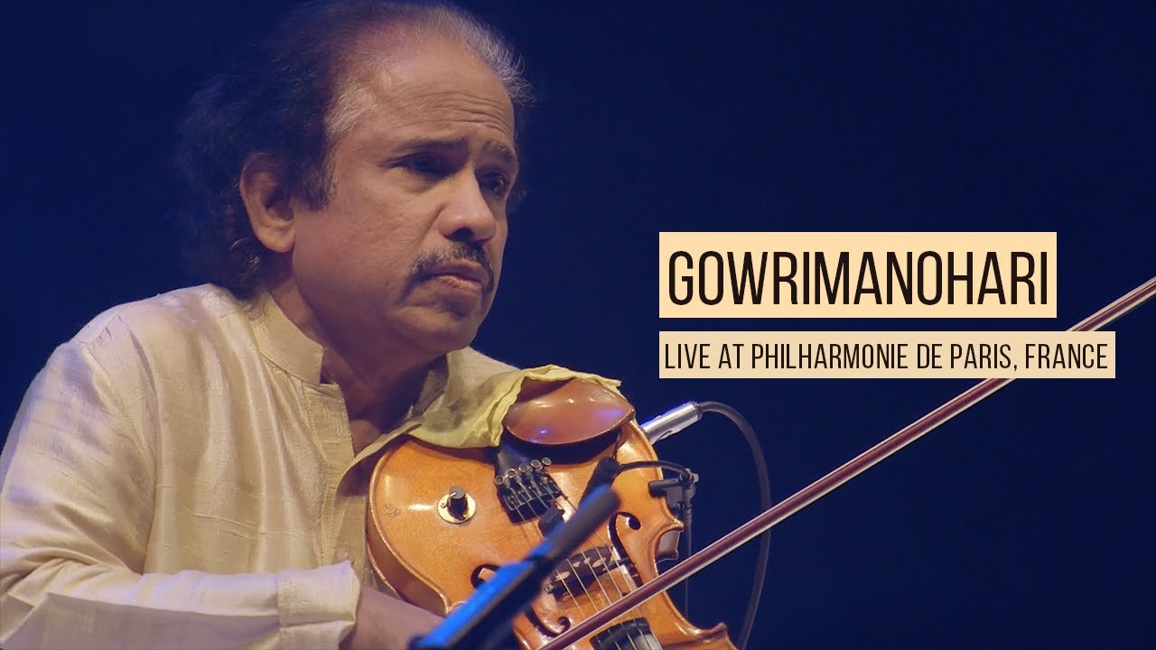 Raga Gowrimanohari | RTP (Ragam Thanam Pallavi) | Dr L Subramaniam | (Live at Philharmonie de Paris)