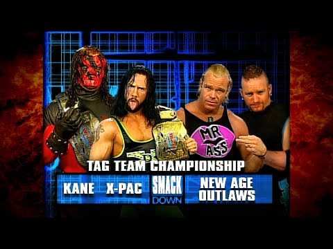 Kane & X-Pac vs The New Age Outlaws WWF Tag Titles Match 4/29/99