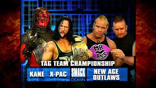 Kane &amp; X-Pac vs The New Age Outlaws WWF Tag Titles Match 4/29/99