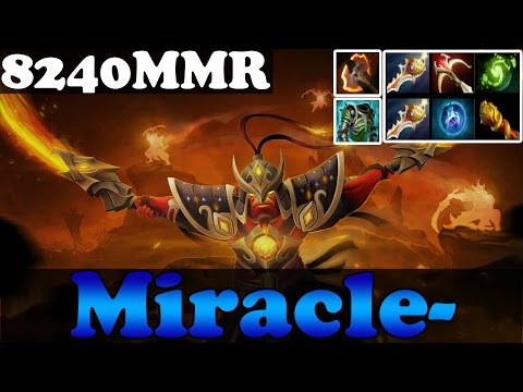 Dota 2 - Patch 6.86 : Miracle- 8240MMR Plays Ember Spirit With 8 Slots items vol 8 - Ranked