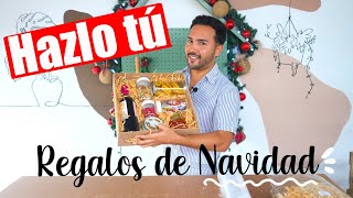 DIY ✅ Caja con Vino y dulces para Navidad - REGALOS FACILES 🎄😍