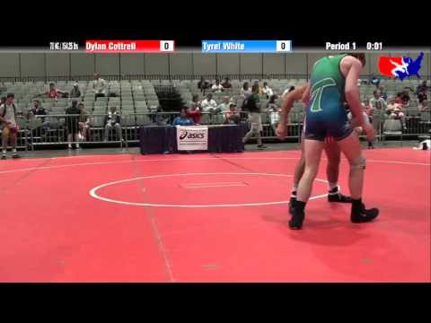 Dylan Cottrell vs. Tyrel White at 2013 Junior Nationals - FILA - FS