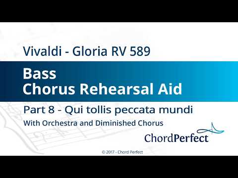 Vivaldi's Gloria Part 8 - Qui tollis peccata mundi - Bass Chorus Rehearsal Aid
