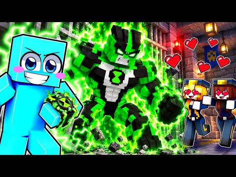 Me Convertí en BEN-10 para ESCAPAR de la PRISIÓN de CHICAS en Minecraft!