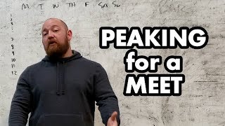 Peaking for a Meet - How to Schedule Your Training in the Last Weeks Before Powerlifting/Strongman