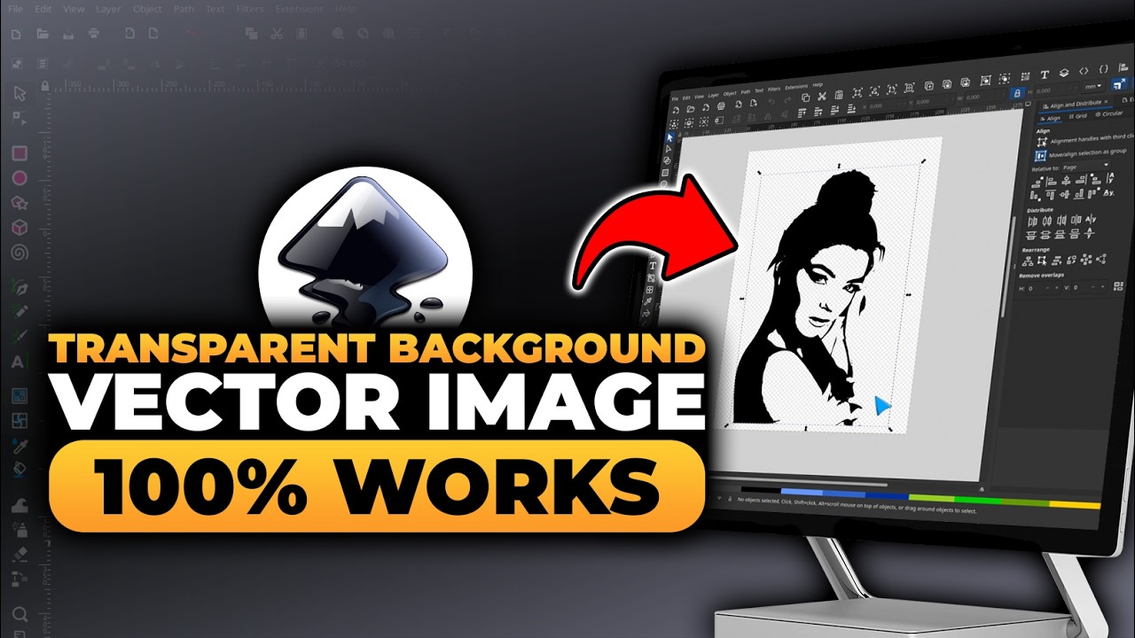 Transparent Background Inkscape Vector Image (FAST & EASY) | 100% WORKS | NO Yapping, To The Point!