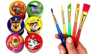 Paw Patrol Drawing &amp; Painting with Surprise Toys Chase Rocky Rubble Skye Everest Ryder Marshall Toys