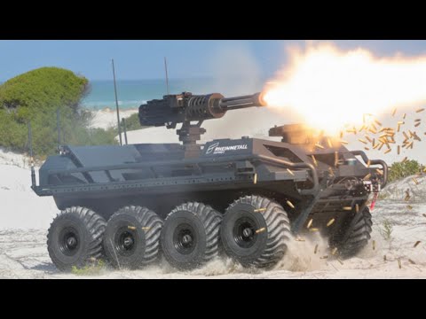 When You Give a Robot Golf Cart a Dillon M134D Minigun
