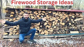 6 Ways We Store Our Firewood on Our Homestead - FULL TOUR