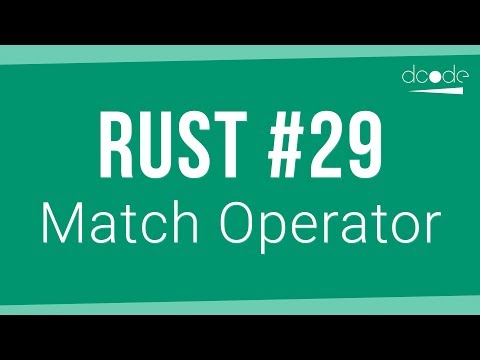 Rust Programming Tutorial 29 Pattern Matching Switch Statement
