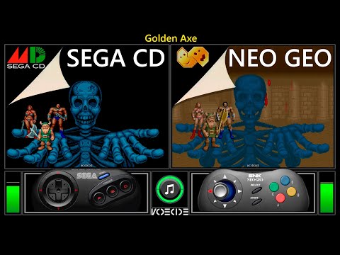 Golden Axe (Sega CD vs Neo Geo CD) Real Hardware Comparison