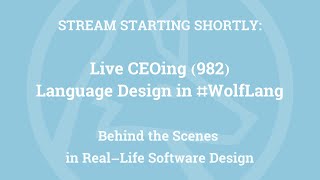 Live CEOing Ep 982: Language Design in Wolfram Language [Stop vs Abort, DigitCount and more]