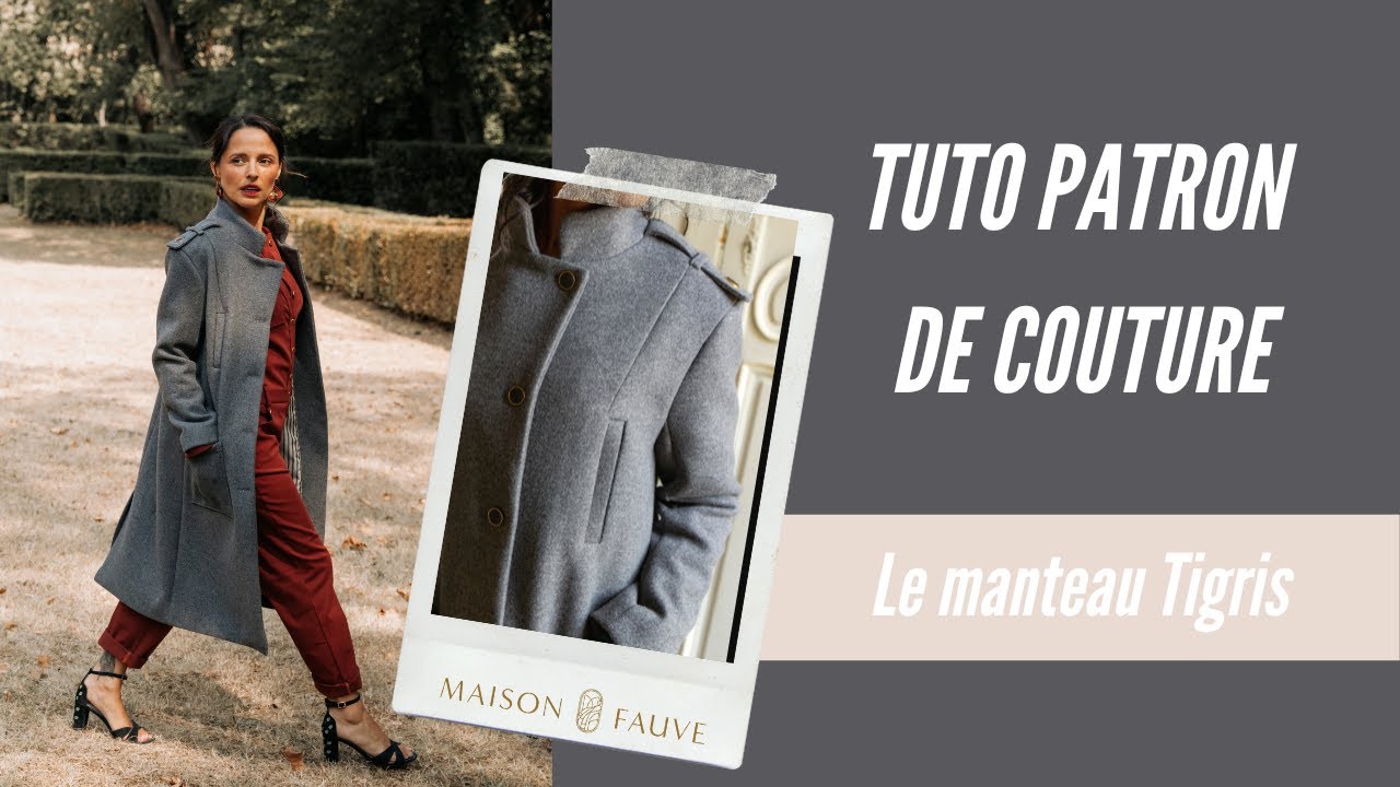 Patron couture manteau Tigris / Patron pochette
