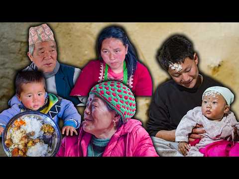 Village family attended the Rice feeding Ceremony in Village || Traditional Nepali Village Pasni