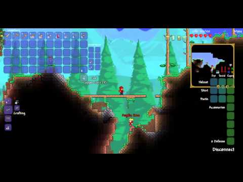 Terraria 1.2: A Tale of Two Weirdoes - Episode 1, ''A Welcoming Party Full of Slimes''