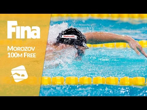 Morozov wins Gold Medal in 100m Freestyle