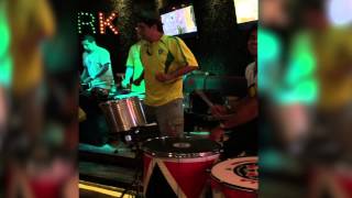 Sambayou Drums doing a Brazilian Batucada with DJ set.