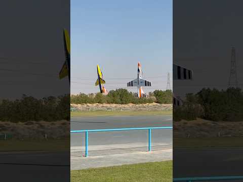 Jets hovering in sync #dubai #jet #turbine #flyforfun