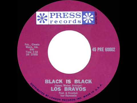 1966 HITS ARCHIVE: Black Is Black - Los Bravos (a #2 record--mono 45)