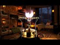 Cozy Ambience Vintage Kerosene Stove Sound With Rain And Thunder White Noise ASMR