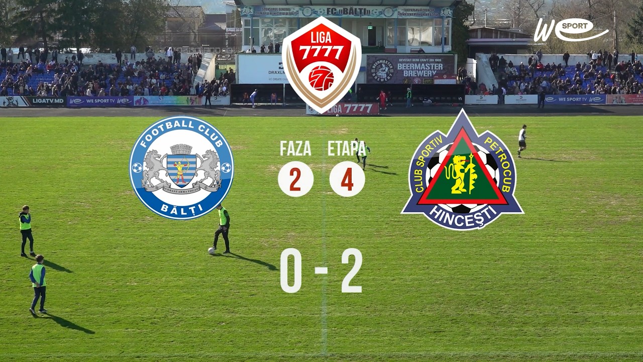 Bălți vs Petrocub Hîncesti Highlights