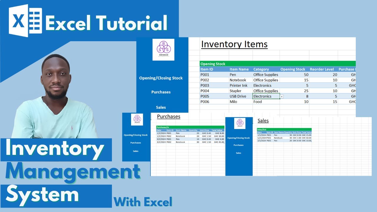 Create a Dynamic Inventory Management System in Excel with Reorder Alerts