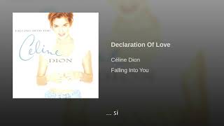 Celine Dion Declaration Of Love Traducida Al Español
