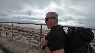 Day 2. Mousehole to Praa Sands.  Flatter but heavy wet bags made that tough!  Ou