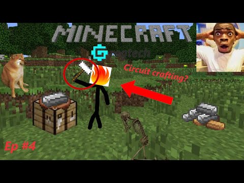 Minecraft gregtech community edition ep #4 circuit crafting + rubber extraction