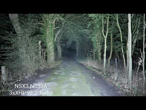 Astrolux EC03 3xXHP50.2 5700k 6700 Lumen-Nightwatch NSX3 NS53A 3xXHP50.2 6500k 9900 Lumen comparison